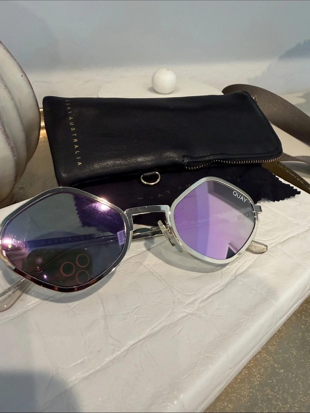 Quay x Kylie Jenner Purple Honey sunglasses